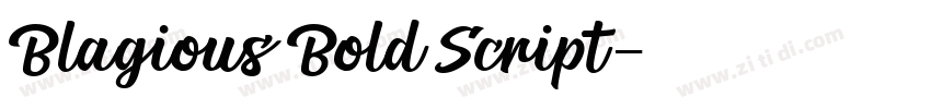 Blagious Bold Script字体转换 Blagious Bold Script字体转换